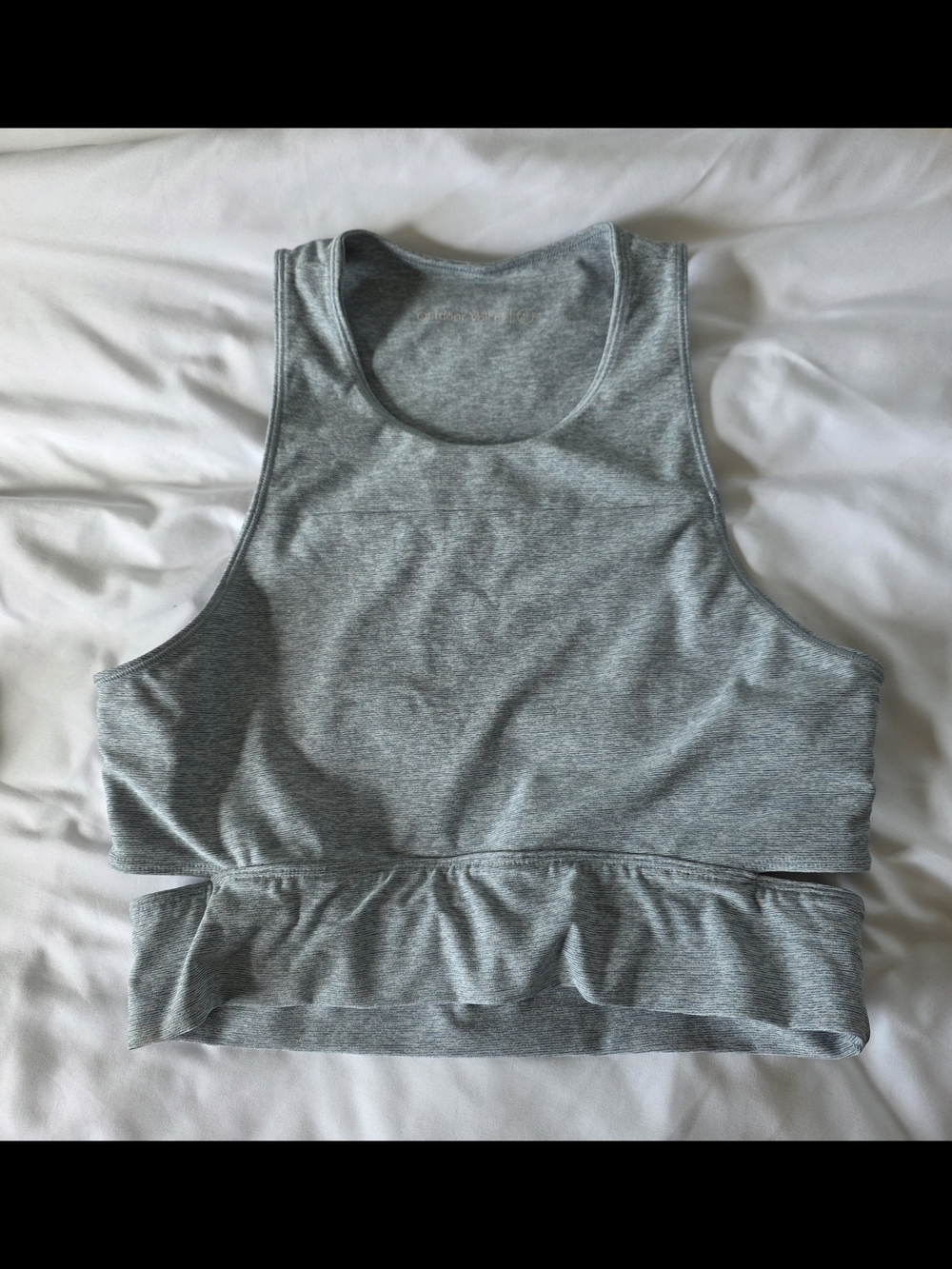 Outdoor Voices Light Heather Blue Tank Top